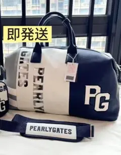 《即発送》PEARLY GATES ダッフルバッグ ネイビー・ホワイト