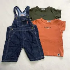 ミキハウス オーバーオール　Tシャツ　3点セット
