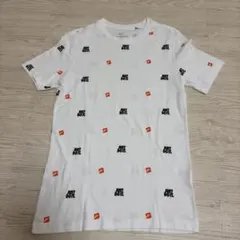 NIKE ナイキ Tシャツ JUST DO IT. ロゴ総柄 ホワイト　Mサイズ