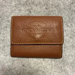 COACH ブラウンレザー 二つ折り財布のサムネイル