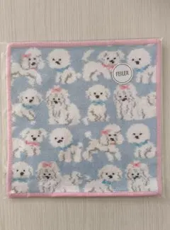 フェイラー モフモフワンチャン ハンカチ FEILER ラブラリーバイフェイラー