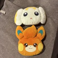 ポケモン大きい顔型ぬいぐるみポーチ　パモ★パピモッチ　新品