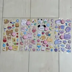 もちプニューステッカー　スクイーズ シール　ボンボンドロップシール　肉球シール