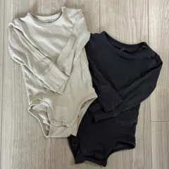 H&M リブロンパース70cm 2枚セット