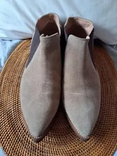 ファビオルスコーニ　スエード サイドゴアブーツ