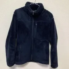 【美品】UNIQLO 防風ボアフリースジャケット Mサイズ　ネイビー