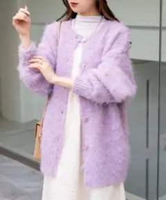 メランジBIGカーディガン