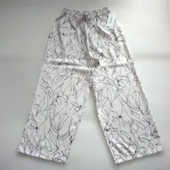 【新品未使用品】タグ付き シューラルー 麻調 イージーワイドパンツ Ｍサイズ 白