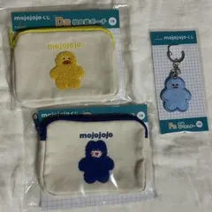 mojojojo くじ D賞 F賞 刺繍ポーチ 刺繍キーホルダー ひよこ ねこ