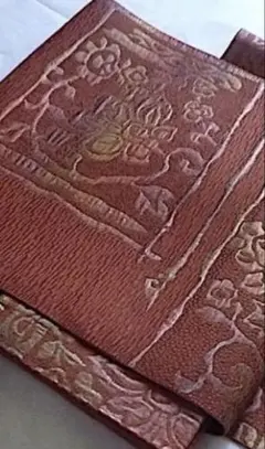 マ*Ｖ様 博多織八寸名古屋帯（唐花文）正絹美品