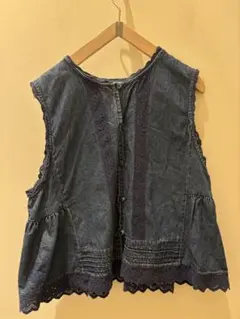 SM2 デニムレースベスト