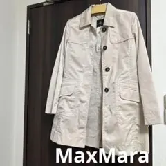 Max Mara STUDIO ステンカラーコート ベージュ スプリングコート Max Mara STUDIO ステンカラーコート ベージュ スプリングコート