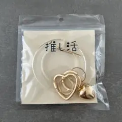 ラティス 推し活 カラビナ クリア ラメ ゴールド