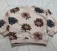 ZARA 花柄トレーナー 3-4歳　104センチ