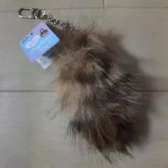 amifa ファーしっぽキーホルダー ヒョウ柄