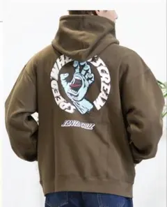 新品 限定 SANTACRUZプルオーバー パーカー バックプリント 男女兼用