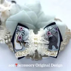 ⭐4060⭐❣️大人可愛い❣️高見えインド刺繍リボンシュシュ