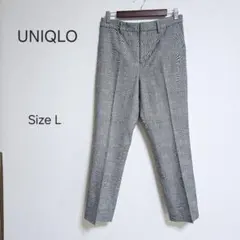 ☆美品☆UNIQLO グレンチェック スラックス L