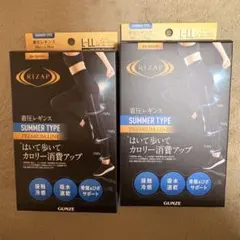 RIZAP 着圧レギンス SUMMER TYPE L-LL 2点