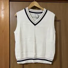 Honeys ニットベスト アイボリー