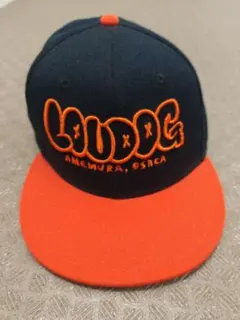 LOU DOG アメ村 キャップ OTTO スナップバック ブラック×オレンジ