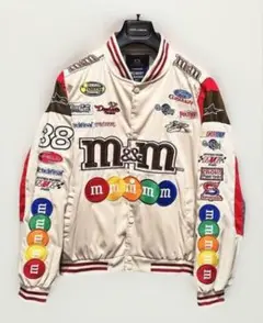 新品未使用 ROBERT CAVANI M&M ワッペンスタジャン Mサイズ/白