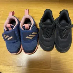 adidas アディダス スニーカー　ネイビー14.5 ブラック14.0