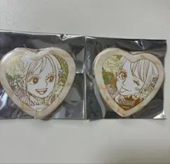 ONE PIECE サンジのここがオールブルーだ ハート缶バッジ ナミ