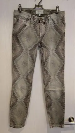 CURRENT/ELLIOTT 幾何学模様 スキニーパンツ