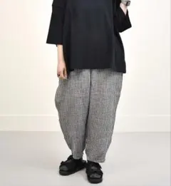 美品！】ハウスオブロータス人気ギンガムチェックサルエルパンツ