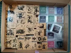 フェリシモ 星座スタンプ 12星座 木製スタンプ31個＋スタンプ台12色