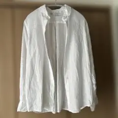 無印　洗いざらし長袖レギュラーカラーシャツ