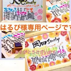 はるぴ様専用ページです！