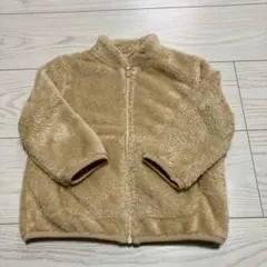 即購入OK❗️ユニクロ ファーリーフリースジャケット ベージュ 90cm