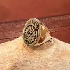 ナバホ族 14金（14k）ベアカレッジリング - メルカリ