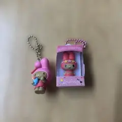 サンリオ 日焼けマイメロディ ミニフィギュア キーホルダー 2点セット