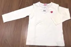 Hot Biscuits 長袖カットソー 100 ホワイト 新品タグ付き