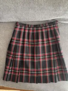 【EASTBOY】黒赤のチェック プリーツスカート 学生制服