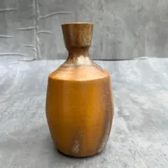 希少 １点モノ 一輪挿し 花瓶 オレンジ 陶器