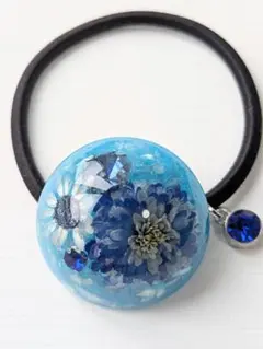 レジンヘアゴム　ハンドメイド　ドライフラワー　＊おまとめ割引あります＊