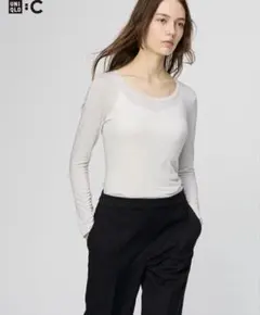 極暖ヒートテックカシミヤブレンドUネックT