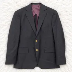 ゼニア 刻印金ボタン 紺ブレ ジャケット AB4【J-50】
