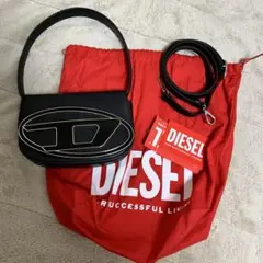 ディーゼルDIESEL 1DR レザークロスボディバッグ　ブラック　正規品