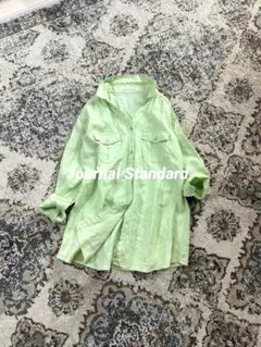 美品✨Journal Standard 長袖シャツ ライトグリーン リネン