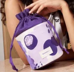 MyLittleBox 巾着ポーチ パープル系のサムネイル