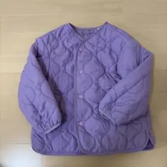 UNIQLO キルティングジャケット 110 パープル お値下げ少し可能