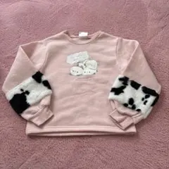 もちもちぱんだ 袖ファー付きトレーナー