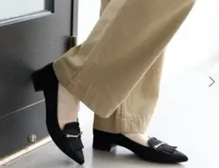 LE TALON 新品未使用　ブラック フラットシューズ