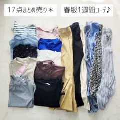 No.2-40＊MLサイズ17点まとめ売り＊春服1週間コーデ♪コーデセット