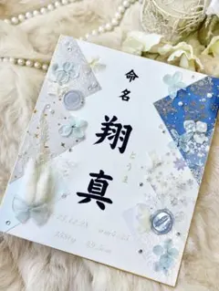 世界にひとつ♡完全オリジナル オーダー命名書
